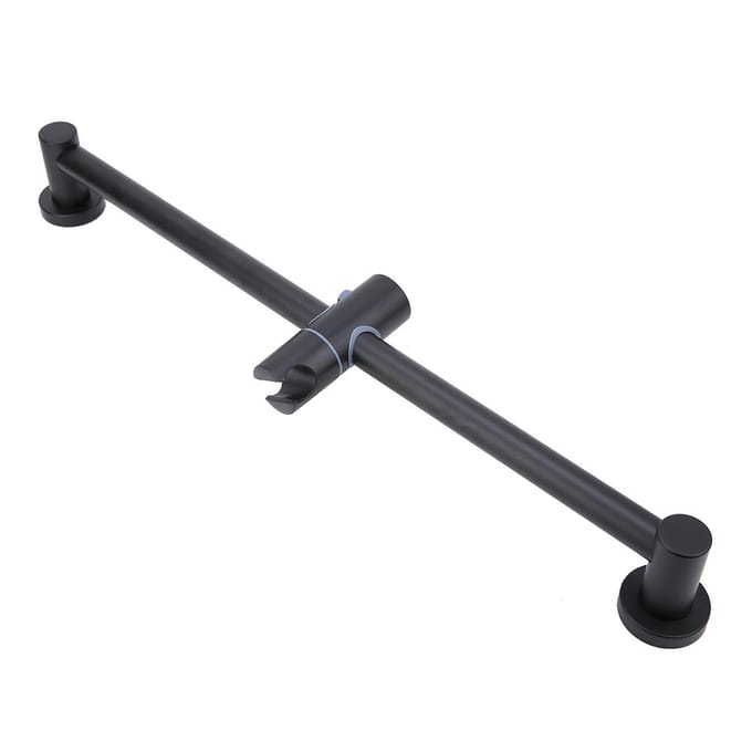 Geen Boren Ruimte Aluminium Douche Lifter Hefstang Douchekop Houder black