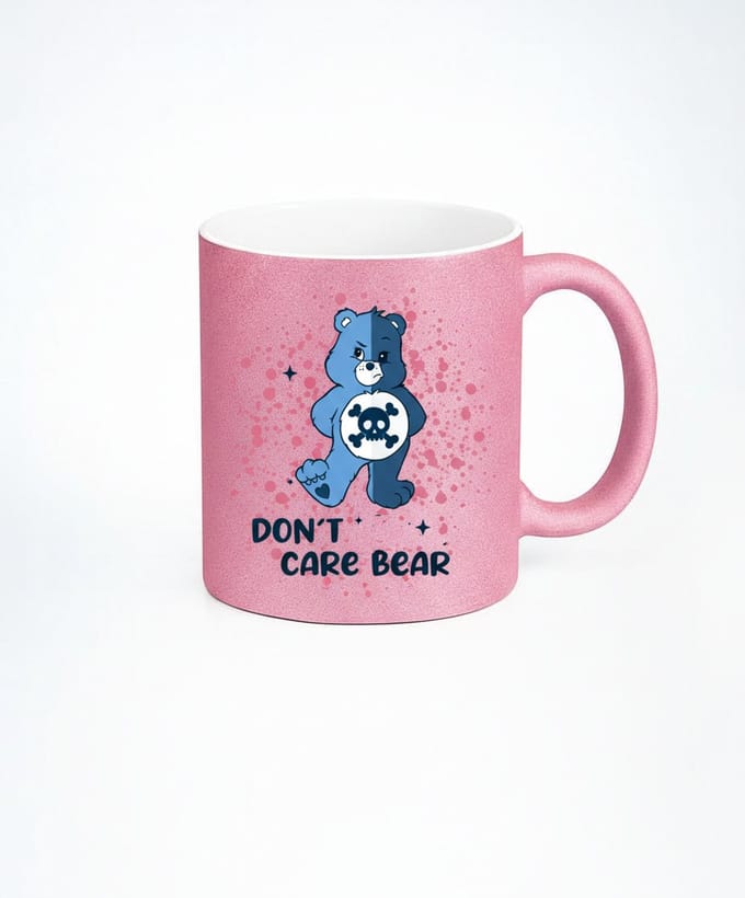 Don't Care Bear Mok - Grappige Koffiemok met eigenzinnige print
