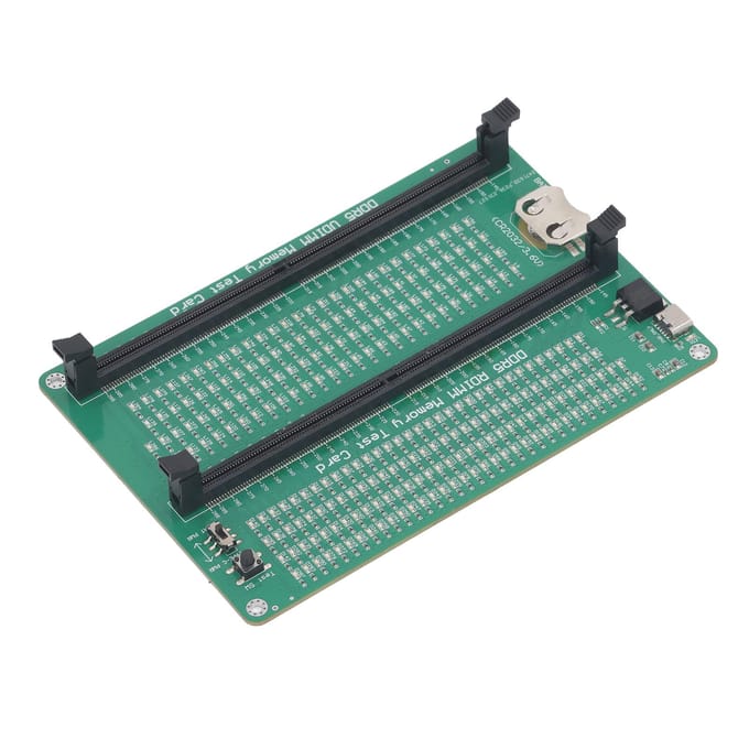 DDR5 Geheugentester PCB Desktop DDR5 Geheugentestkaart met LED-indicator voor Computer DDR5 R DIMM U blue