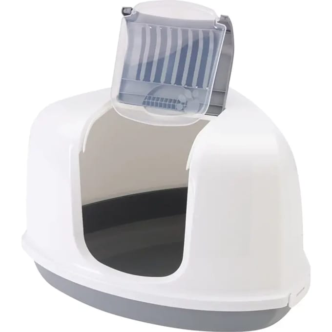 - Blauw / Wit - Savic Kattentoilet Nestor Corner