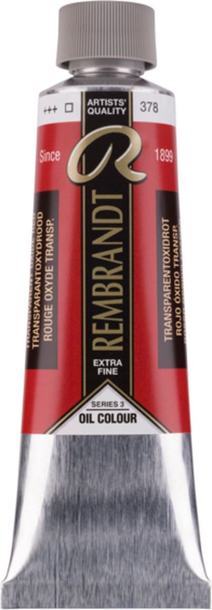 Rembrandt Olieverf 150 ml Transparant oxydrood 378