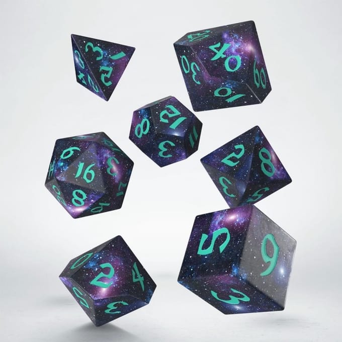 Full Art Dice Set - Stardust