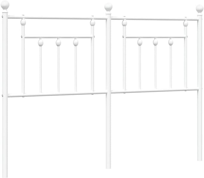 Hoofdbord Metaal Wit 140 cm voor Bedframe