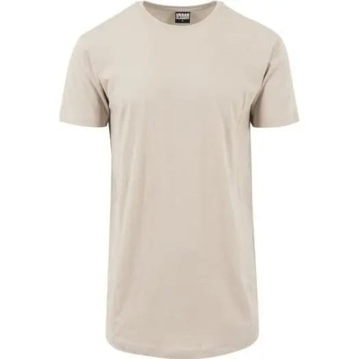 Urban Classics - Shaped Long Heren Tshirt - L - Creme