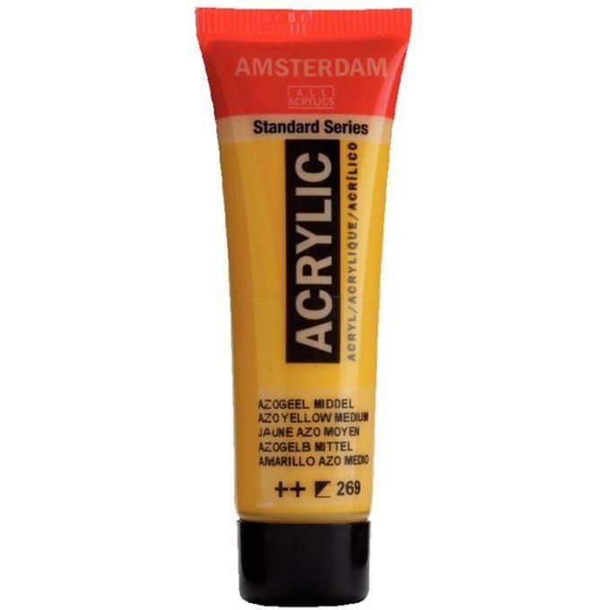 Acrylverf - Amsterdam - Acrilico Standaard - Middel Azo Geel - 20 Ml - Gemengd