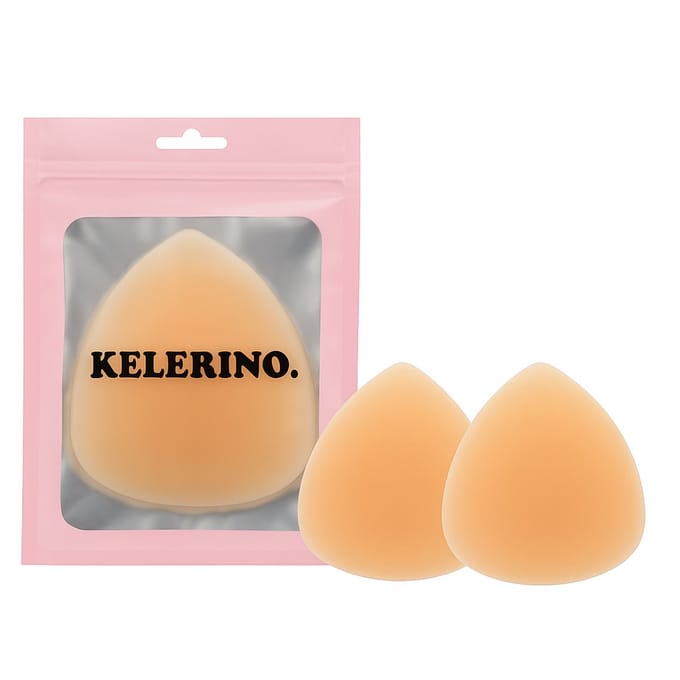 KELERINO. Push-Up Nipple Covers – Nude – Herbruikbaar – Set van 2