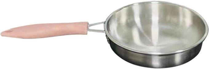 Koekenpan - Mini pan - Kleine pannenkoekjes bakken - Antiaanbaklaag - 21 cm - Roze