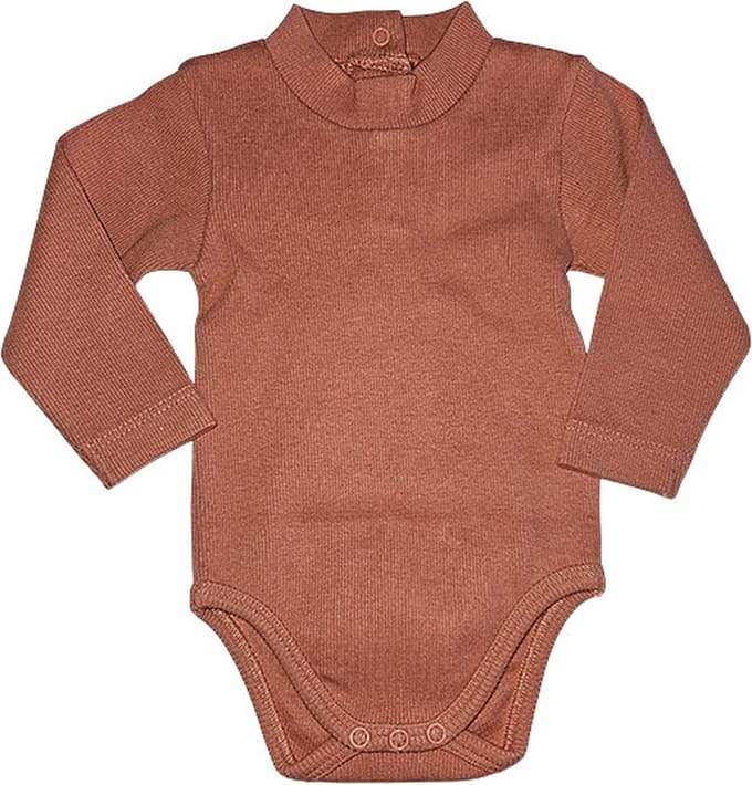 MXM Baby Romper- Turtleneck- Roze- Katoen- Lange mouwen- Maat 80