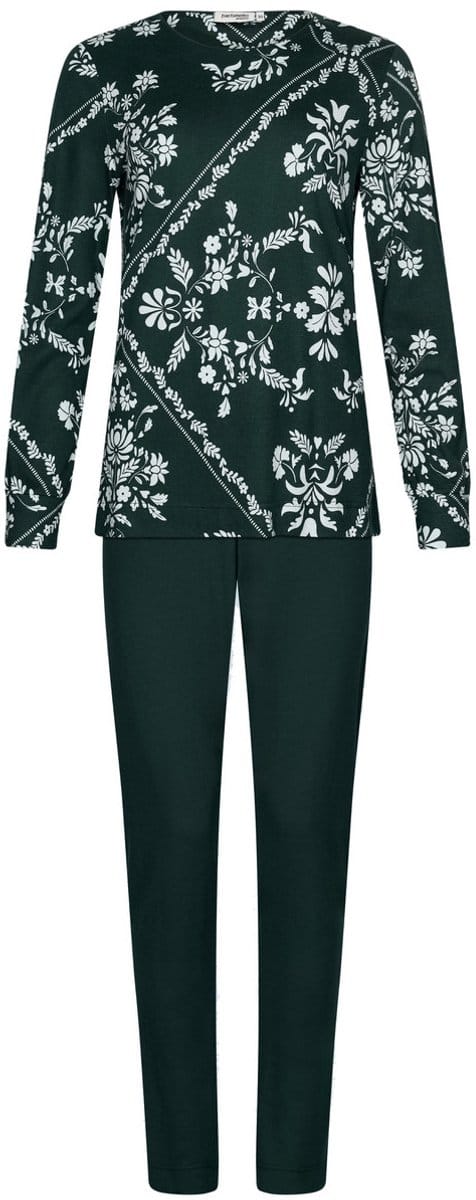 Pastunette Premium - Pyjama - Emerald - Katoen/Modal - Donkergroen - Maat 38