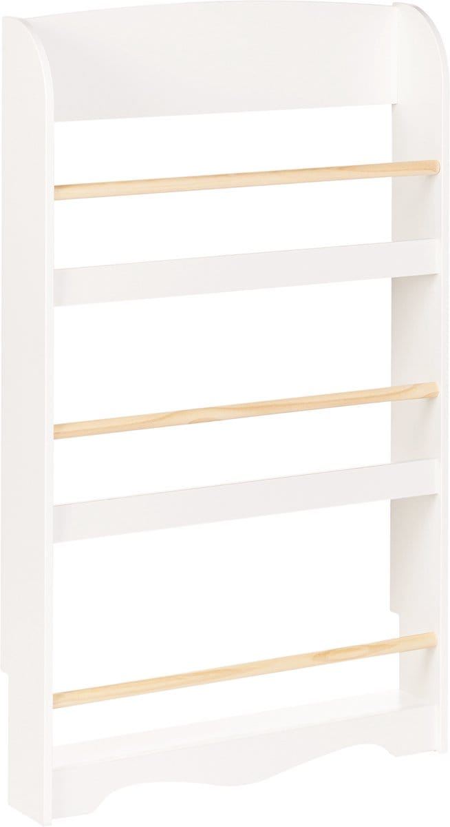 LILOET - Wandboekenkast - Wit - MDF