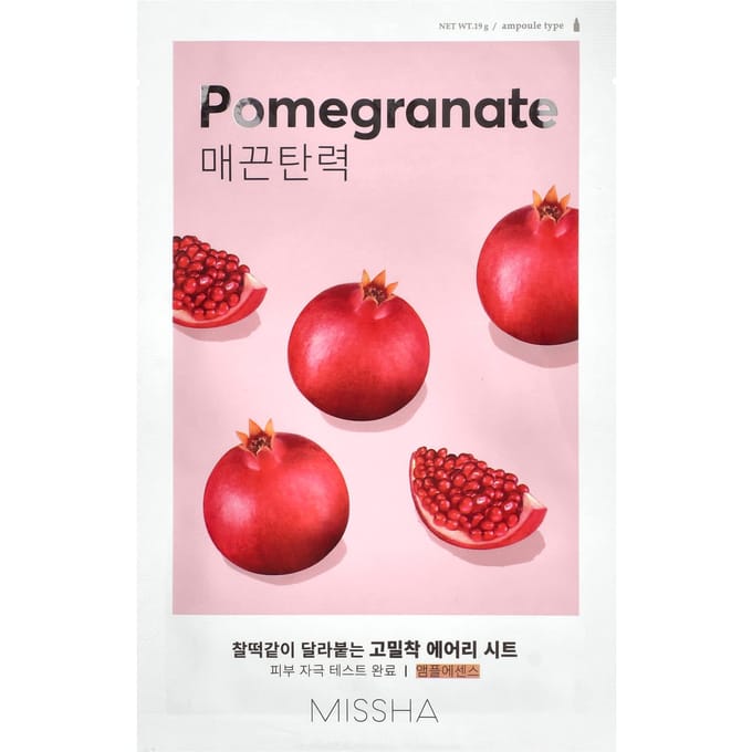 MISSHA - Airy Fit Sheet Mask Bundle Set - 12 Types Pomegranate