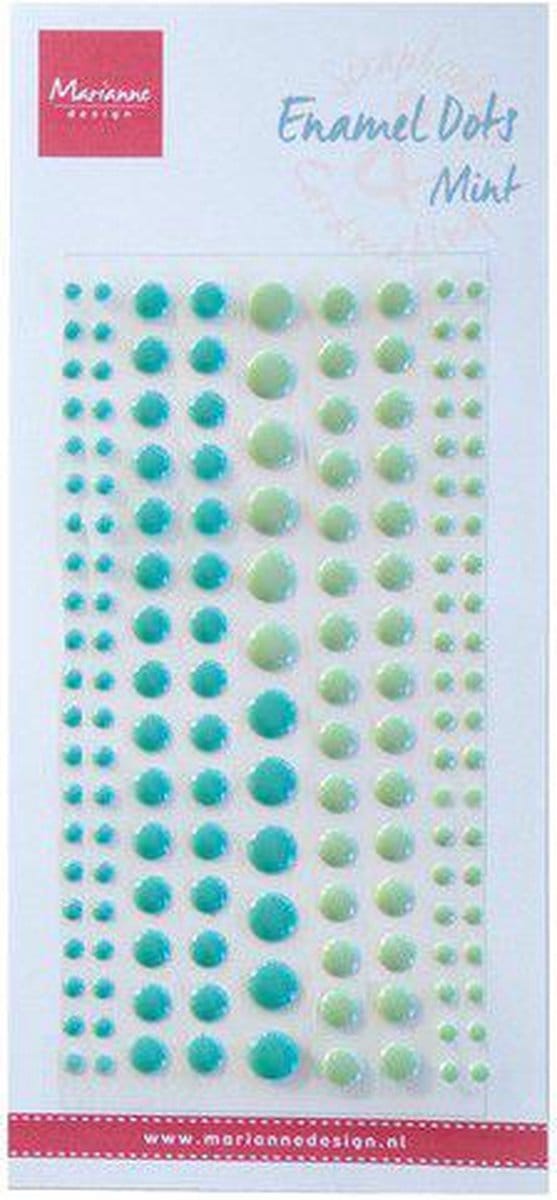 Marianne Design Enamel dots Twee munt
