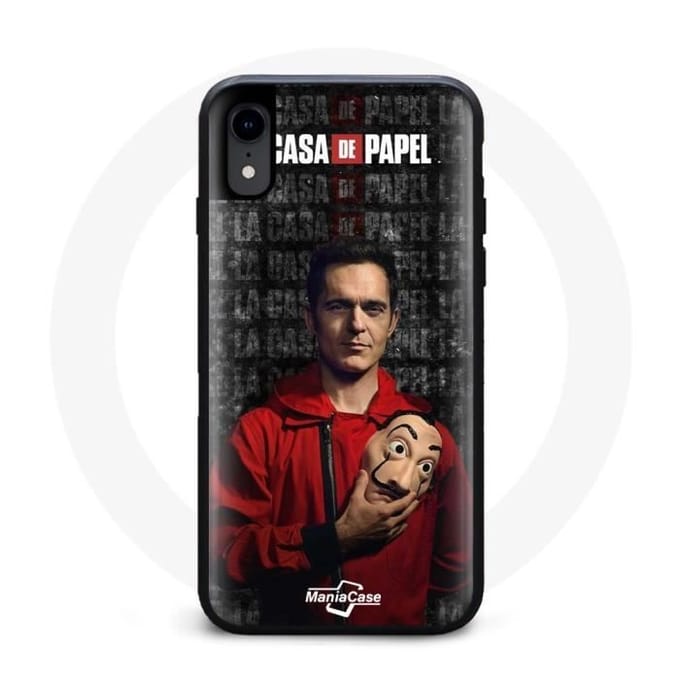 Coque de téléphone - La Casa De Papel - Iphone XR - Souple - Noir - Motif Berlin