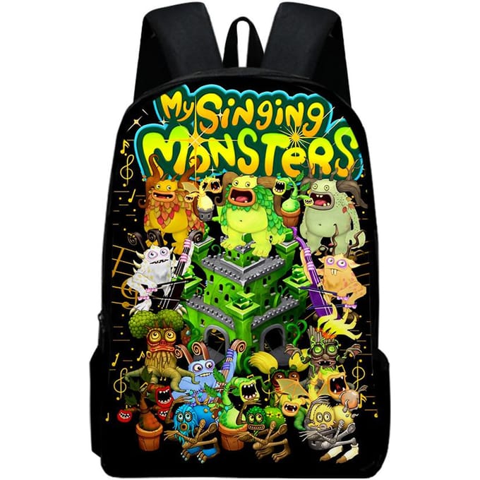 Klassiek Populair my singing monsters Notitieboek Rugzakken leerling Schooltassen 3D Print Oxford Waterdicht Jongens/Meisjes Laptop Rugzakken