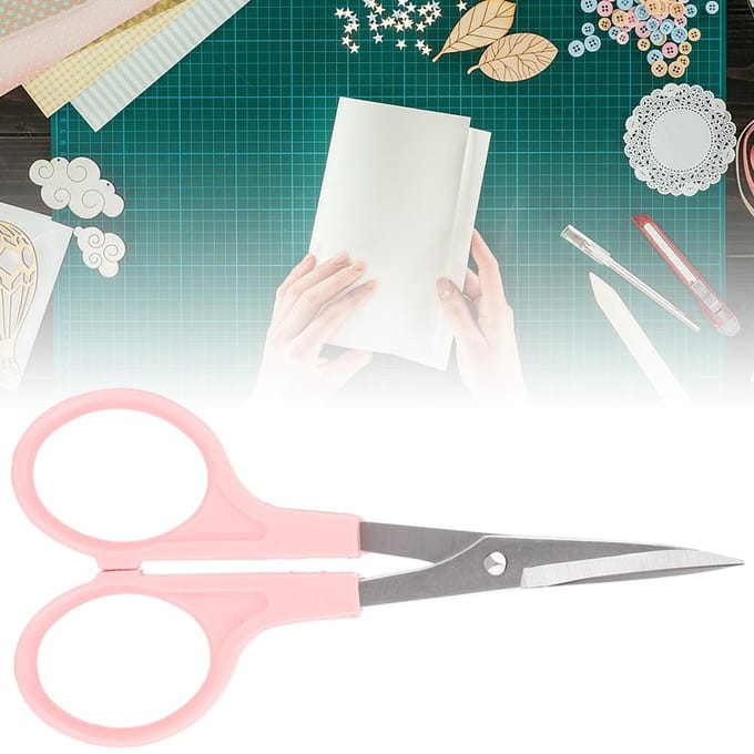 Multifunctionele Kleine Borduur Gebogen Scharen Garenknippende Scharen DIY Naaibenodigdheden white