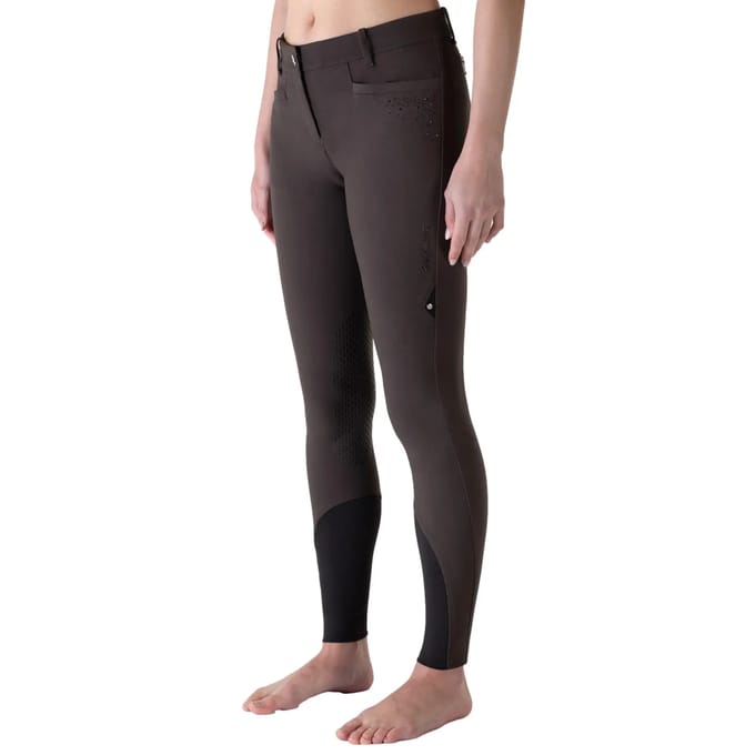 Rijbroek mid grip dames Equiline Eqash Strass