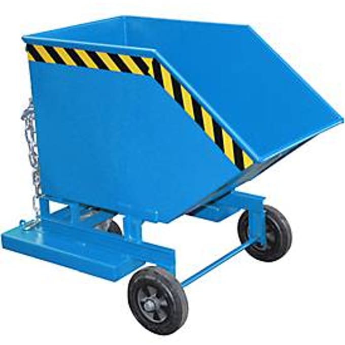Kiepbak met wielen type KW-ET 250, blauw
