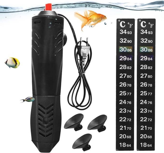 Solidchoice - 300W Aquarium Heater met Thermostaat en Zuignappen