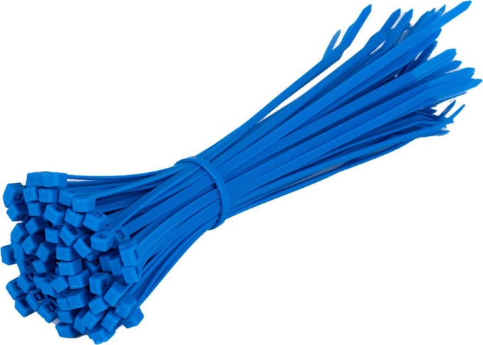TD47 Kabelbinders 3.6 x 200mm Blauw - Tie wraps - Tyraps