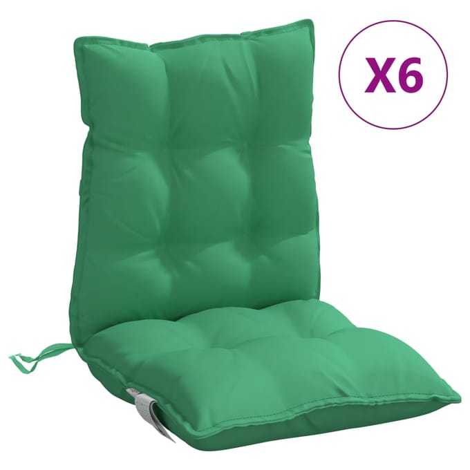 vidaXL - Buitenkussen - 6 - st - Groen - 100 - x - 50 - x - 7 - cm