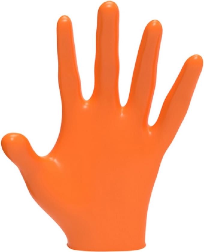 LEVEL3 Nitrile Handschoenen 100pcs - ORANGE - EXTRA LARGE