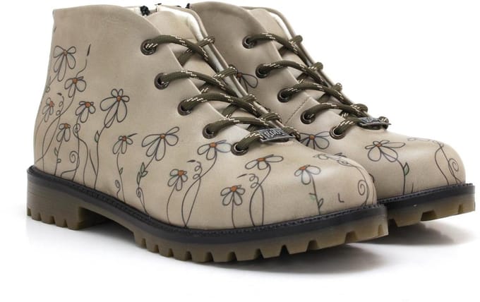 Goby Daisy Boots – Dames Veterboots – Vegan Leer – Handgemaakt – Maat 36