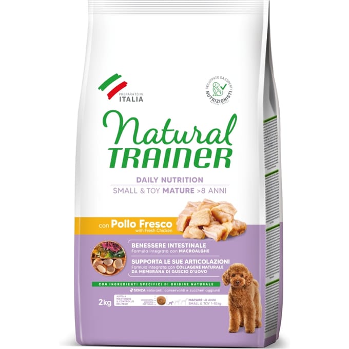 Natural Trainer Mature Small & Toy met Kip - 2 kg