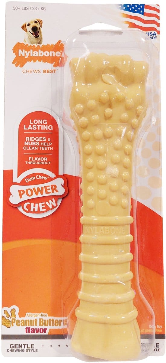 Nylabone Dura Chew Voor Harde Bijters Pindakaassmaak VANAF 23 KG