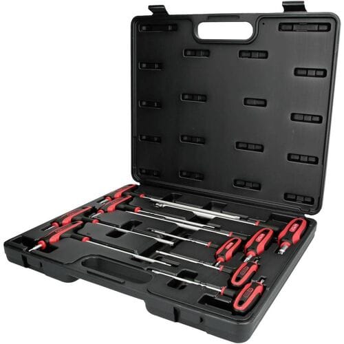 KS Tools 9-delige Inbussleutelset met T-greep Ergo Torque Plus T10-T50