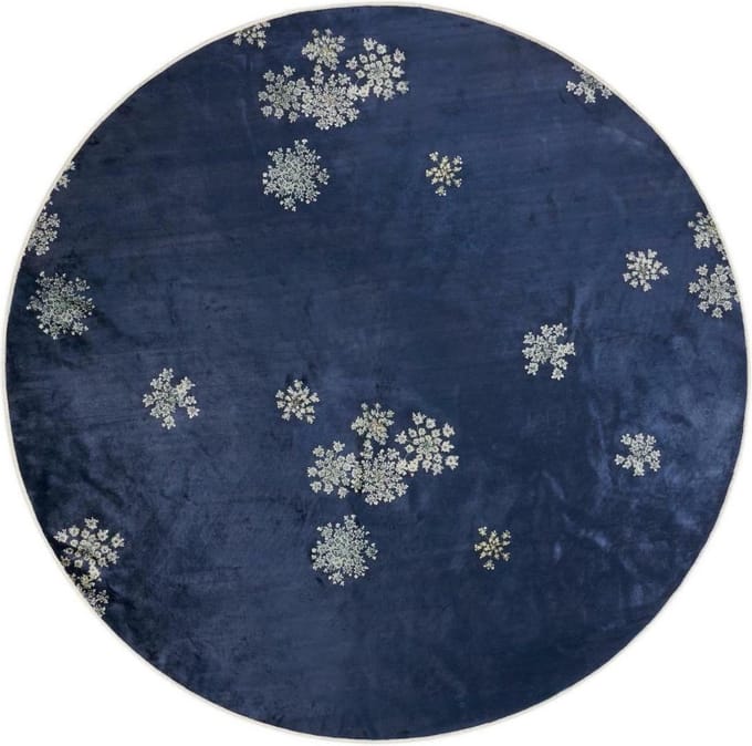 Essenza Lauren Vloerkleed Indigo blauw - Ø 180 cm