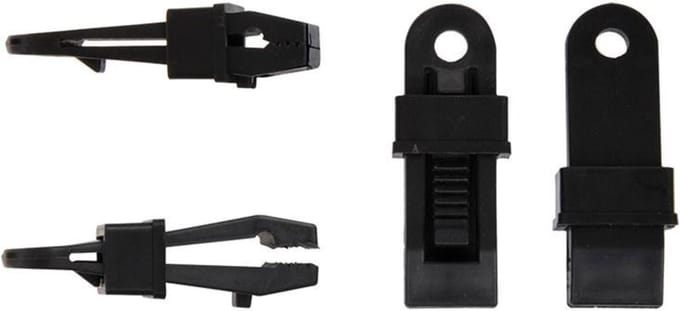 ProPlus Tenttapijtclips - Klem Model - Versterkte Grip - 83 x 32 x 21 mm - 4 stuks