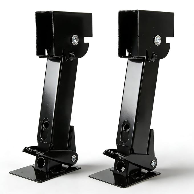 Telescopische Vouwbare Stabilisatie Jacks voor Trailers - 650lb Steun, 1000lb Hefcapaciteit