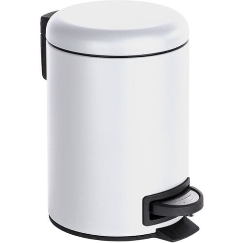 WENKO Prullenbak Leman 3 L (wit)