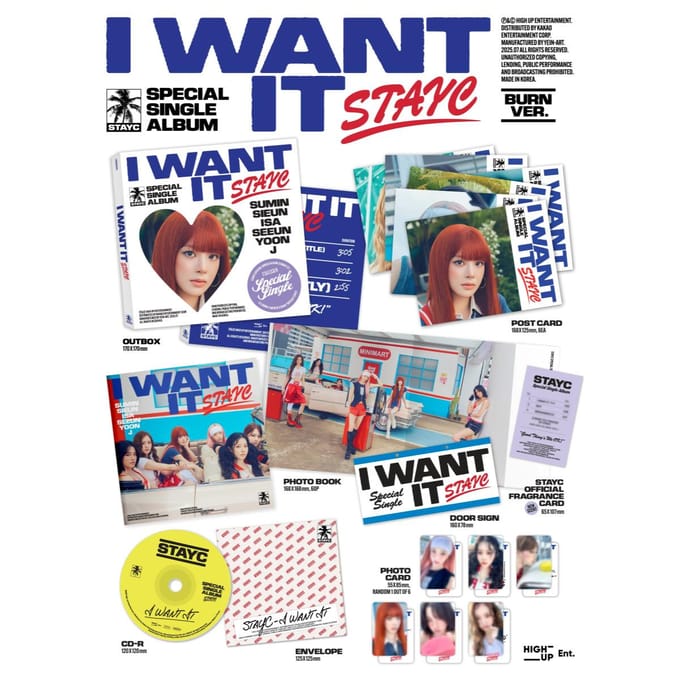 Selecteer POB STAYC Special Single I WANT IT No POB Random blue