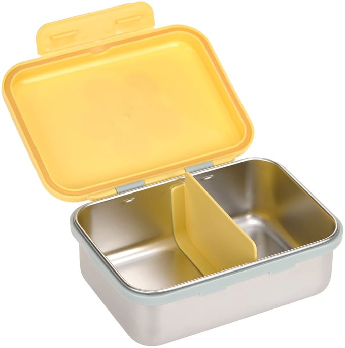 Lassig stainless steel lunchbox happy trails flower