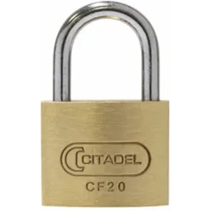 Abus Hangslot Met Sleutel Cf20 - Massief Messing Voor Kluisje - Behuizing 20mm