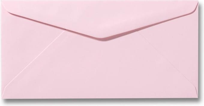 Envelop 11 X 22 Lichtroze, 60 stuks