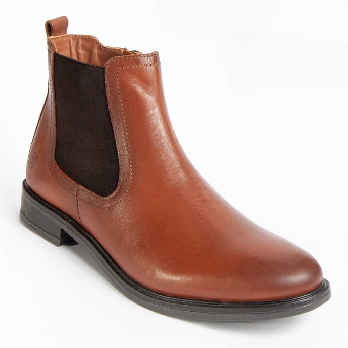 Bota De Piel Para Hombre.  Purapiel  Botiel9  99006 44 bruin