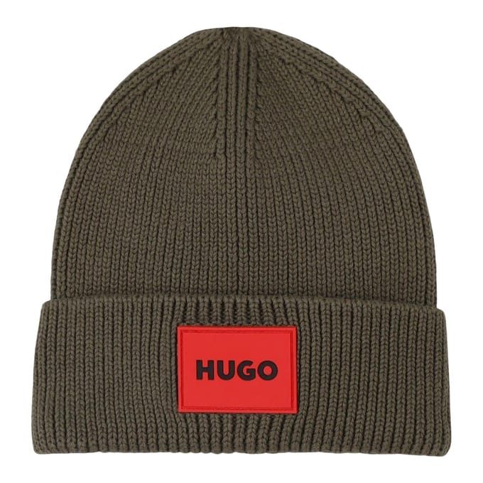 Hugo Kinder/Kids Logo geribbelde omgeslagen muts (Kalamata)
