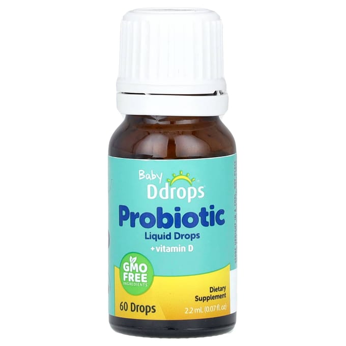 Ddrops, Baby, Probiotische Vloeibare Druppels, Neonate+, 60 Druppels, 0,07 fl oz (2,2 ml)