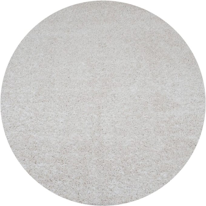 Vloerkleed Buddy Cream ø200 cm - Hoogpolig Vloerkleed – Modern / Japandi Design