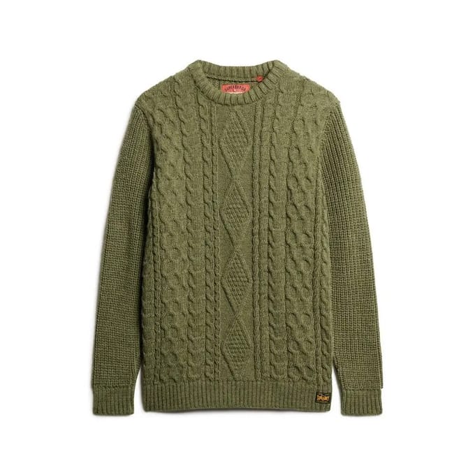 Superdry JACOB CABLE JUMPER Heren Trui - Maat M
