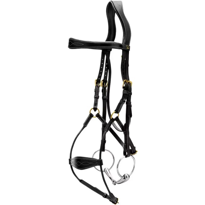 Anatomisch hybride rijsport hoofdstel Dy'on Coll
