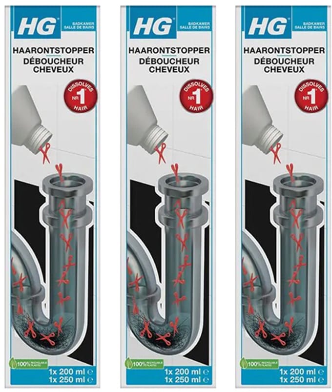 HG Haaronstopper 3 stuks + GRATIS KwastenDiscounter handschoenen