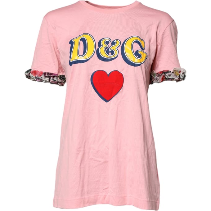 Dolce Gabbana T-shirt met Rimpel Mouwen