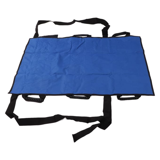 Herpositioneringsbedpad met Versterkte Handgreep Ziekenhuis Herbruikbaar Patiënten Transferlaken om te Draaien black