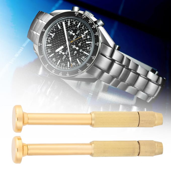 Multifunctionele Schroevendraaier Handvat Bit Houder Horloge Reparatie Accessoire Gereedschap beige