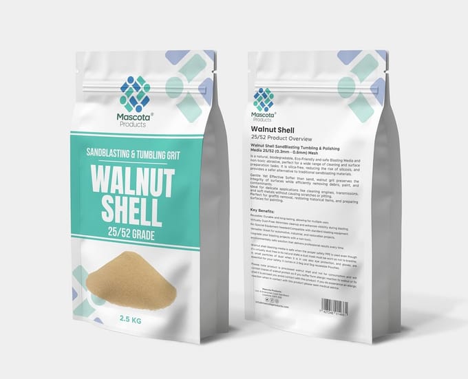 Glansmiddel Walnootschaal Korrel voor Oppervlaktebehandeling 2,5 kg