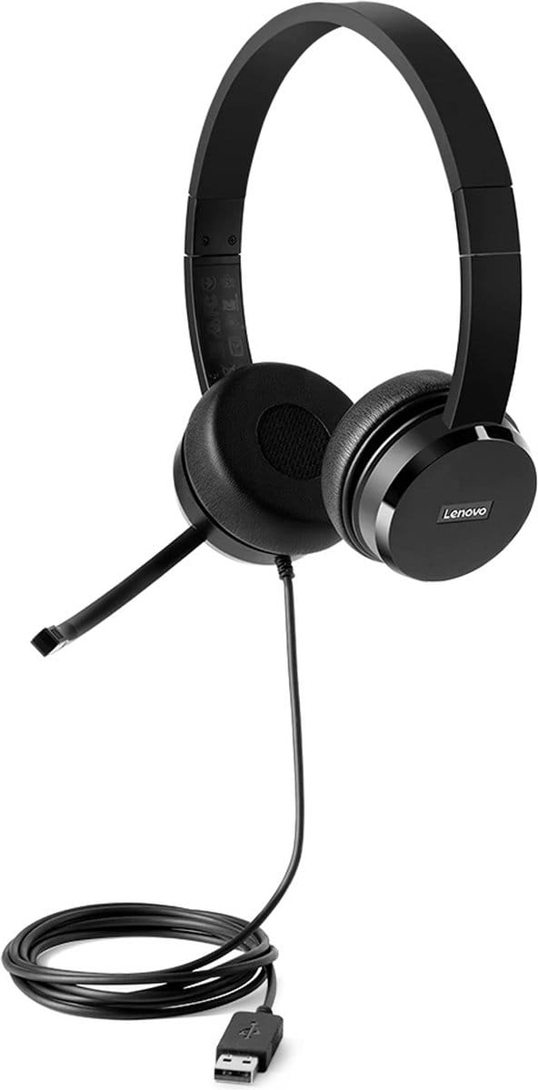 Headphones with Microphone Lenovo 4XD0X88524 Black