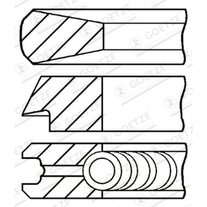 Goetze Engine Zuigerveren set GOETZE 08-114400-45